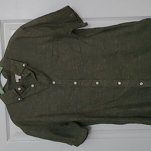 Merona brand olive button shirt.